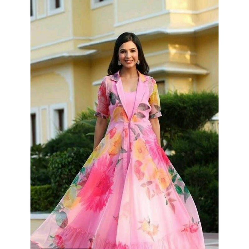 Floral Print Dress + Utility Jacket | megan elise