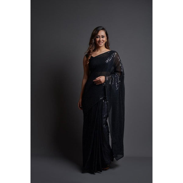 Embroidered Sequins Saree