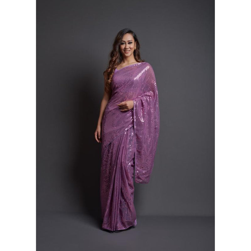 Embroidered Sequins Saree